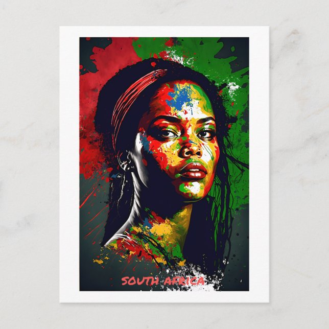 Südafrikanische Postkarte - Welt der Frauen-Sammlu (Vorderseite)