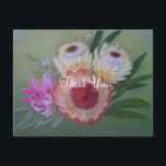 Südafrikanische Proteas Vielen Dank Postkarte<br><div class="desc">Südafrikas Nationale Blume Vielen Dank Postcard für Hochzeiten oder jede Gelegenheit.</div>