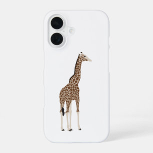 Südafrikanische Safari-Wildlife-Illustration Giraf iPhone 16 Hülle