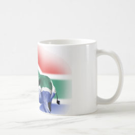 Südafrikanische Springbock Flagge Tasse