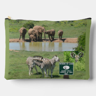 Südafrikanische Zebras- und Löwenzubehör Zubehörtasche