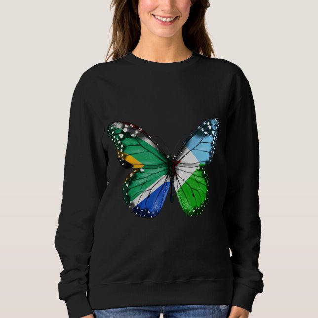 Südafrikanischer Dschibuti-Fahne Sweatshirt (Vorderseite)