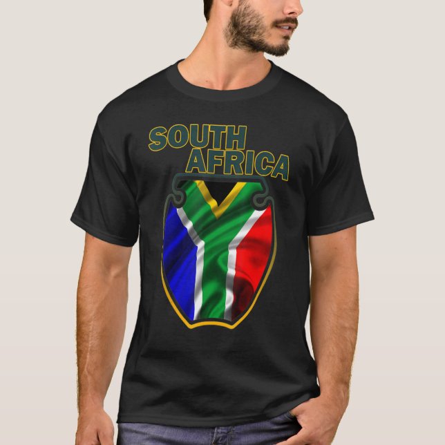 Südafrikanischer Flaggenprimus T-Shirt (Vorderseite)