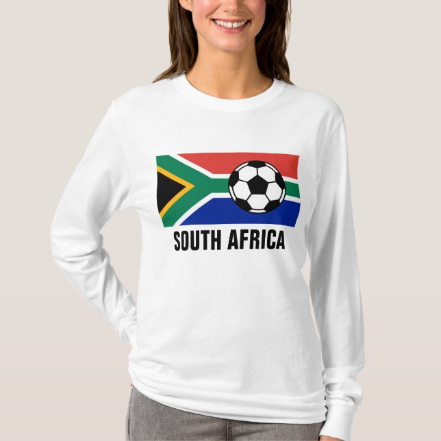 Südafrikanischer Fußball T-Shirt (Vorderseite)