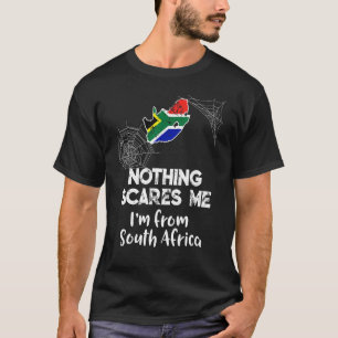 Südafrikanischer Nichts stört mich Halloween Rugby T-Shirt
