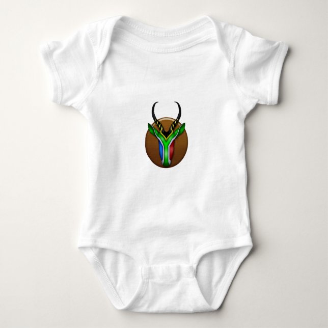 Südafrikanischer Springbock Baby Strampler (Vorderseite)