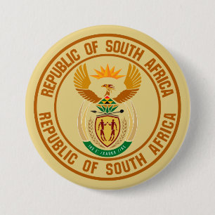 Südafrikanisches Emblem Button