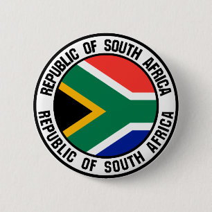 Südafrikanisches Emblem Button