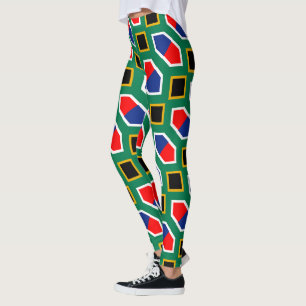 Südafrikanisches Flaggenmuster Leggings