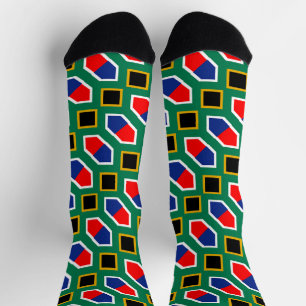 Südafrikanisches Flaggenmuster Socken