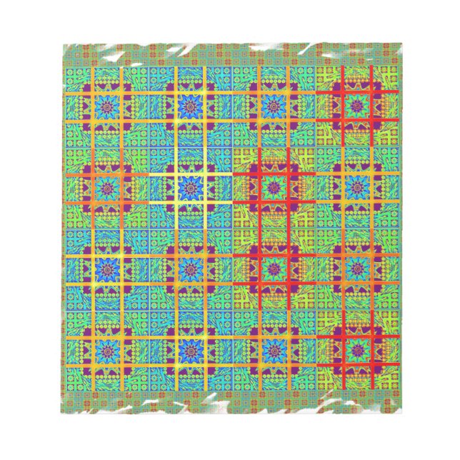 Südafrikanisches Stammeskunstdesign Notizblock (Vorderseite)