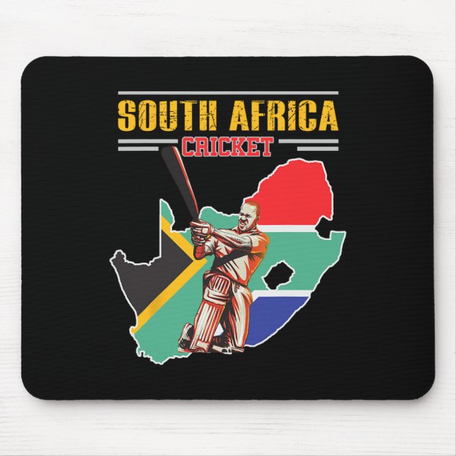 Südafrikanisches Tsman-Shirt - Südafrika Cricket C Mousepad (Vorne)
