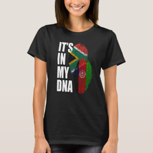Südafrikanisches und afghanisches MIX-DNA-Flaggeng T-Shirt