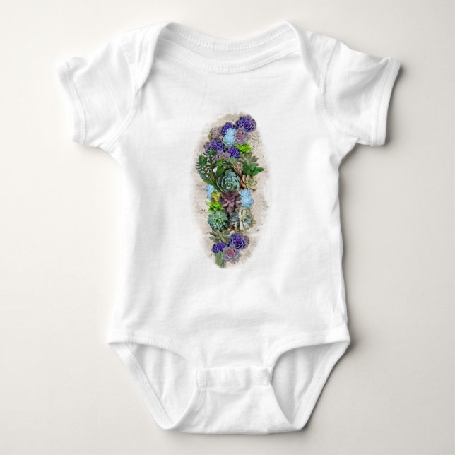 Südafrikas Sukkulente Baby Strampler (Vorderseite)