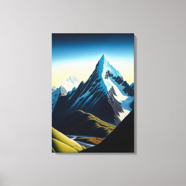 Südalpen Neuseelands - Canvas Print Leinwanddruck (Vorderseite)