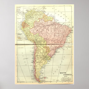Südamerika: 1914 poster
