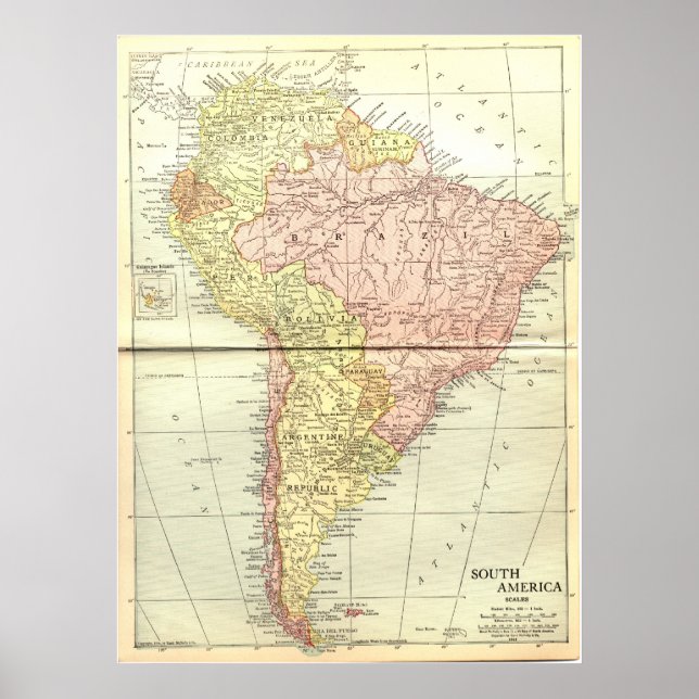 Südamerika: 1914 poster (Vorne)
