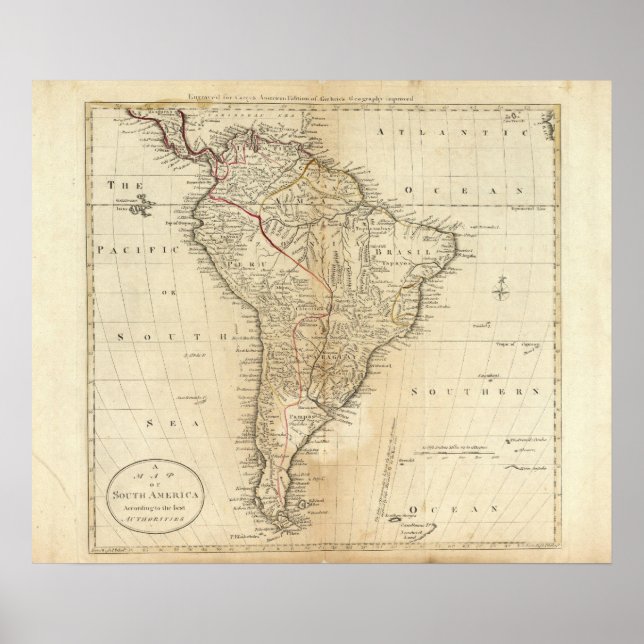 Südamerika 32 poster (Vorne)