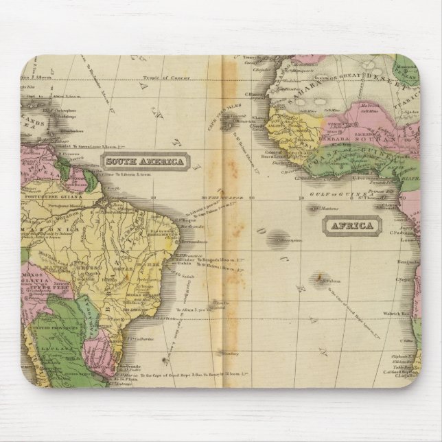 Südamerika, Afrika Mousepad (Vorne)
