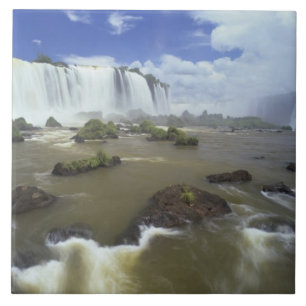 Südamerika, Brasilien, Igwacu Falls. Turm Fliese