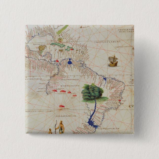 Südamerika Button (Vorderseite)