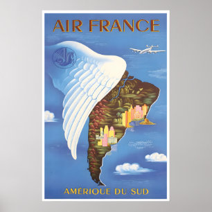 Südamerika-Druck Vintage-Reiseposter Wandkunst Poster