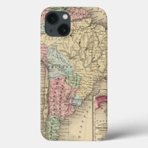 Südamerika-Karte durch Mitchell Case-Mate iPhone Hülle