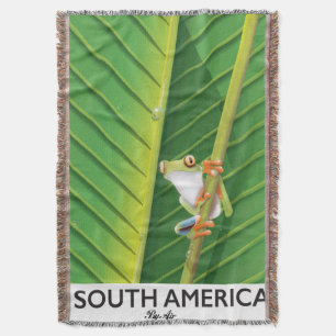 Südamerika-Laubfrosch-Urlaubsposter Decke