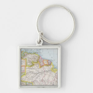 Sudamerika nordliches Blatt - Südamerika Karte Schlüsselanhänger