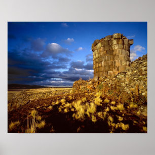 Südamerika, Peru, in der Nähe des Titicaca-Sees. Poster