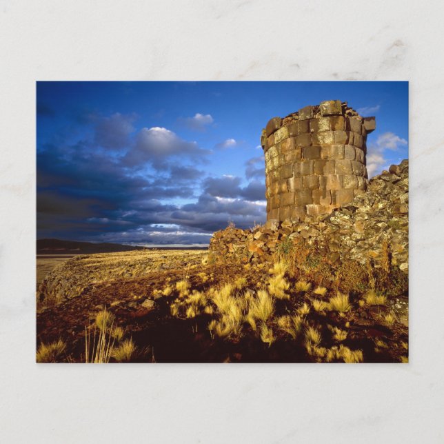 Südamerika, Peru, in der Nähe des Titicacassees. Postkarte (Vorderseite)