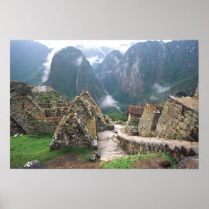 Südamerika, Peru, Machu Picchu Poster