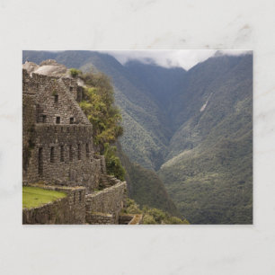 Südamerika, Peru, Machu Picchu. Steinerne Ruinen Postkarte
