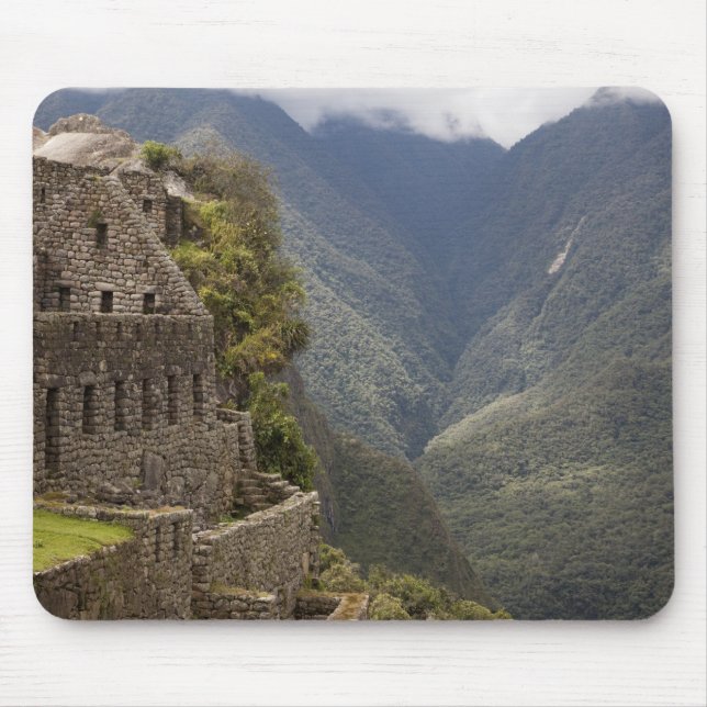 Südamerika, Peru, Machu Picchu. Steinruinen Mousepad (Vorne)