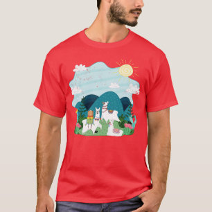 Südamerika Tier Alpaca Llama T-Shirt