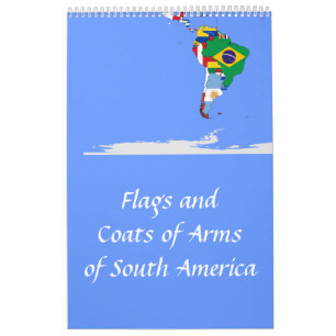 Südamerikanische Flagge Kalender