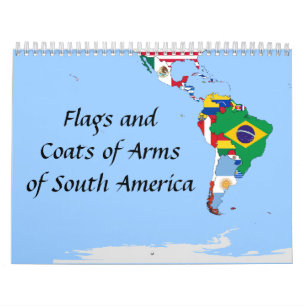 Südamerikanische Flaggen Kalender