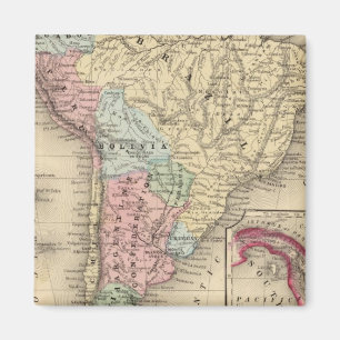 Südamerikanische Karte von Mitchell Magnet