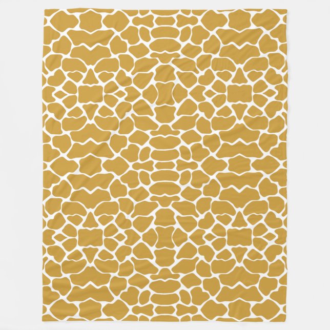 Sudan Brown Safari Giraffe Fleecedecke (Vorderseite)