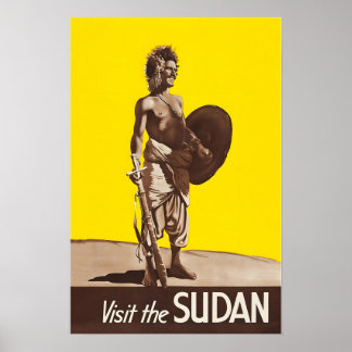 Sudan Druck Sudanese Kunst Reiseplakat  Poster