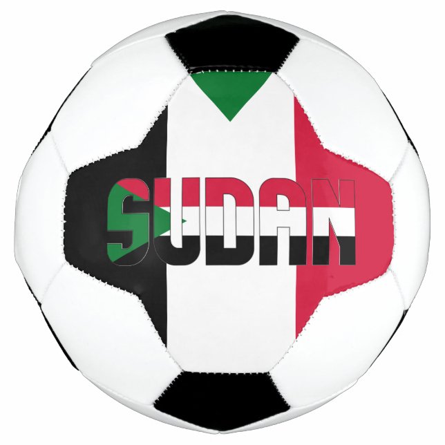 Sudan Flag Adortable Patriotic Fußball (Vorderseite)
