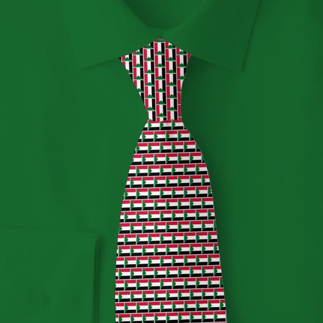 Sudan Flag Brick Pattern Krawatte (Von Creator hochgeladen)