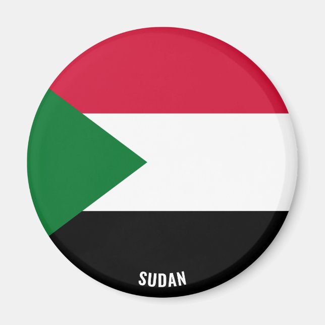 Sudan Flag Charming Patriotic Magnet (Vorne)