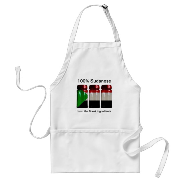 Sudan Flag Gewürzjars-Schürze Schürze (Vorne)