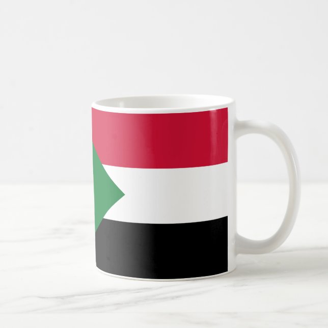 Sudan Flag Keramik Kaffee Tasse (Rechts)