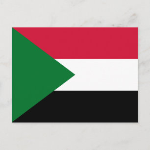 Sudan Flag Postkarte