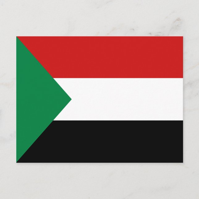 Sudan Flag Postkarte (Vorderseite)