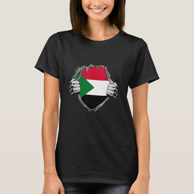 Sudan Flag T-Shirt (Vorderseite)