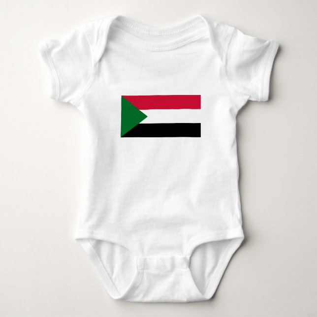 Sudan-Flagge Baby Strampler (Vorderseite)