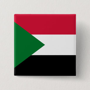 Sudan-Flagge Button